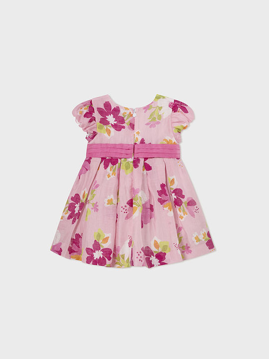 Mayoral Kids Dress Floral Fuchsia