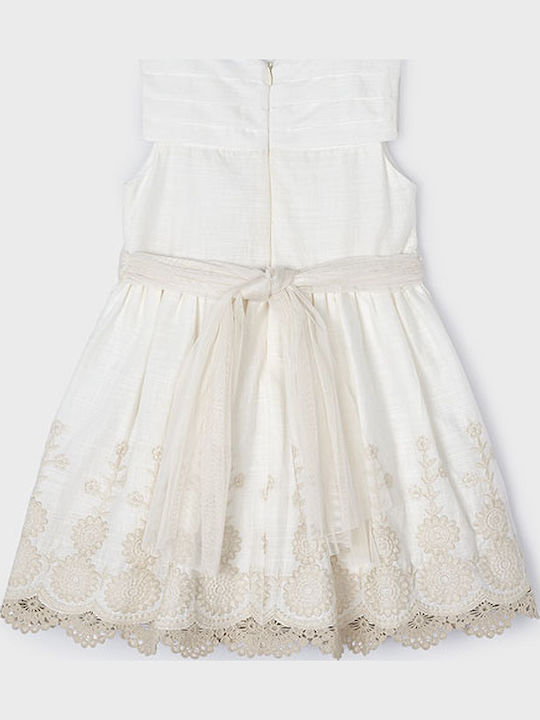 Children's Dress Sleeveless Ecru