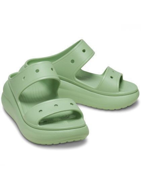 Crocs Crush Papuci de plajă în stil sandale în Verde Culore