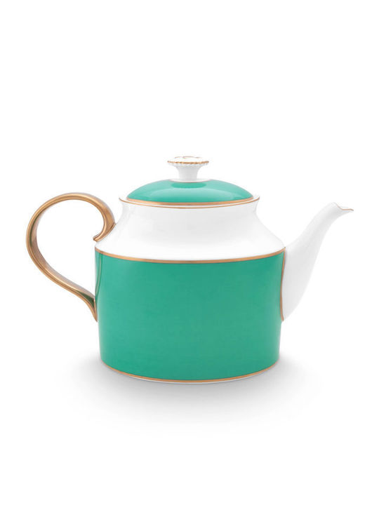 PiP Studio Chique Τσαγιέρα Πορσελάνης Gold Green 1800ml