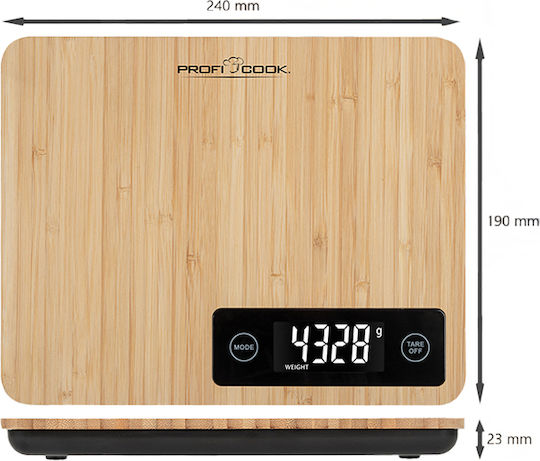 Profi Cook Cantar Digital De Bucatarie Pana La 5kg Bej