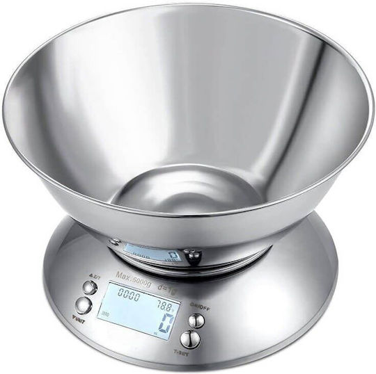 Electronic Digital Kitchen Scale with Bucket up to 5kg
