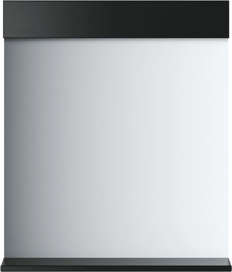 vidaXL Καθρέπτης από Μασίφ Ξύλο με Ράφι 60x12cm vidaXL Καθρέπτης από Μασίφ Ξύλο με Ράφι 60x12cm