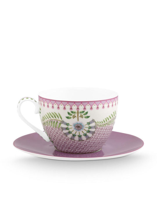 PiP Studio Porcelain Tea Cup Set 280ml Multicolour