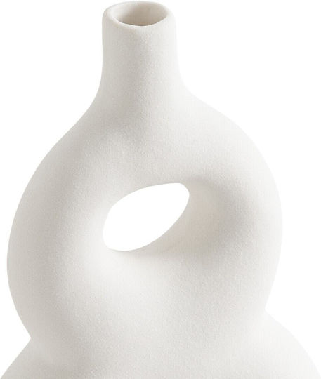 La Redoute Interieurs Dekorative Keramikvase Weiß 15,2x25cm