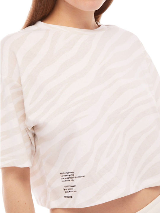 Women's Athletic Blouse Short Sleeve Beige