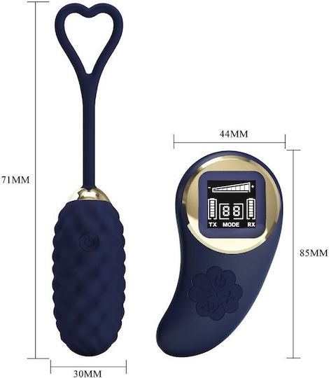 Pretty Love Functions Vibrator Egg with Remote Control Blue