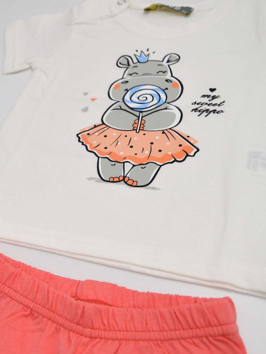 Prod Kids Pyjamas White/coral