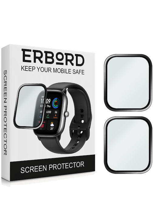 Erbord Full Face Tempered Glass pentru Amazfit GTS 4 Mini 1buc