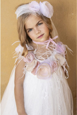 Baby Bloom Ecru Tulle Baptism Dress