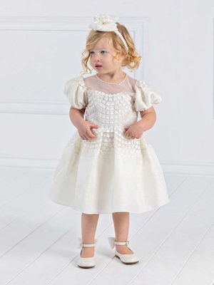 Designer's Cat White Tulle Baptism Dress