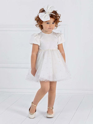 Designer's Cat White Tulle Baptism Dress