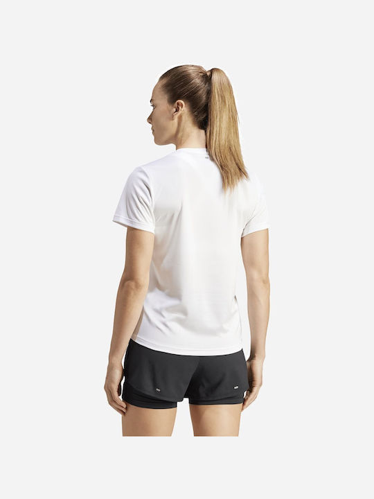 Adidas Damen Sportlich T-shirt Weiß