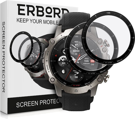 Erbord Full Face Tempered Glass για το Amazfit Falcon 1τμχ