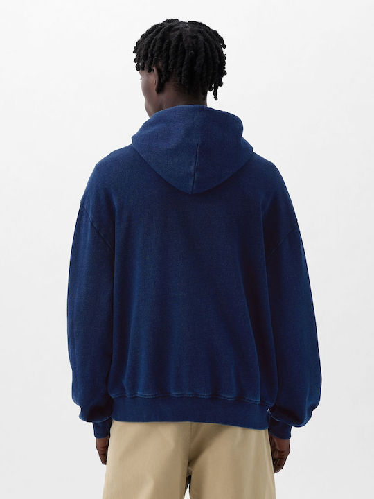 Sweatshirt with Hood Dark Indigo