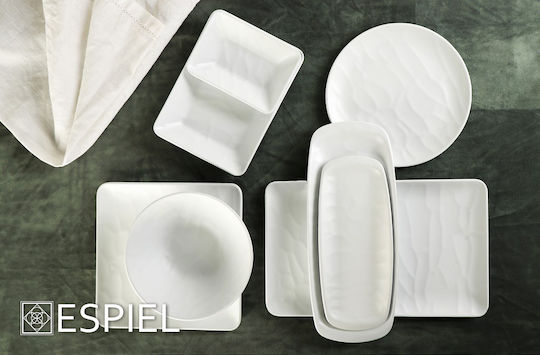 Espiel Wavy Matte Сервизна Плато Пластмаса Бял 53x32.5бр 6бр Espiel Wavy Matte Сервизна Плато Пластмаса Бял 53x32.5бр 6бр