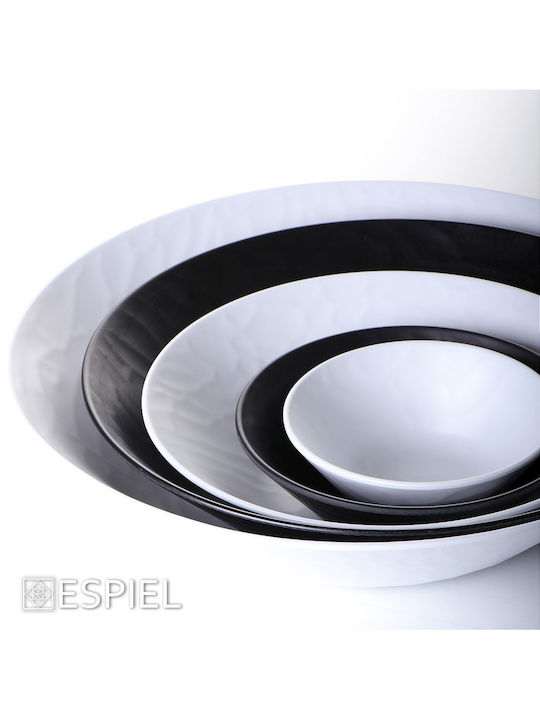 Espiel Wavy Matte Serving Platter Oval Black 40x16cm