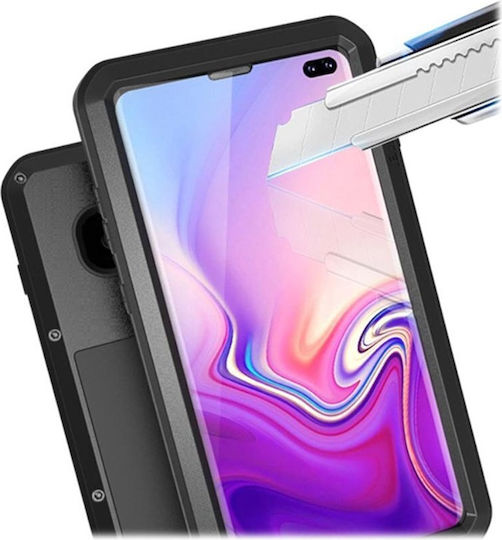 Love Mei Back Cover Μεταλλικό Μαύρο (Galaxy S10+)