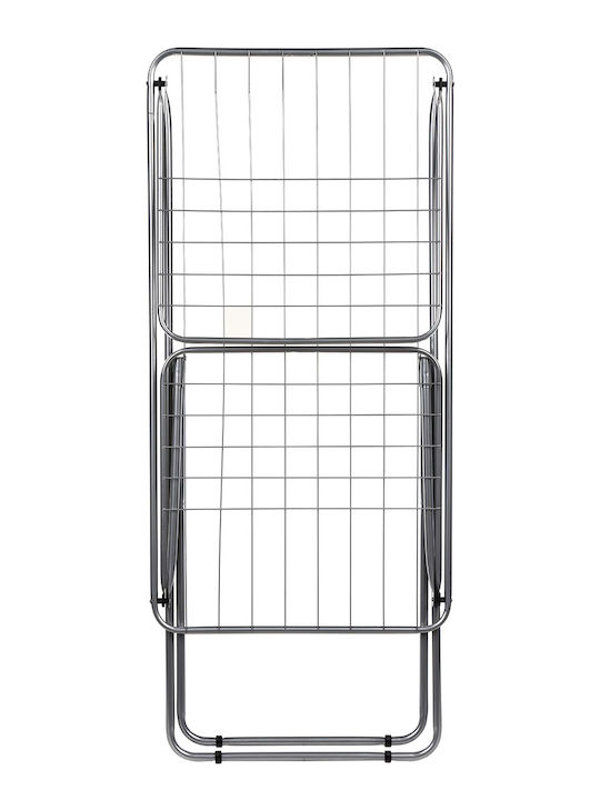 5Five Metallic Folding Floor Clothes Drying Rack with Hanging Length 18m