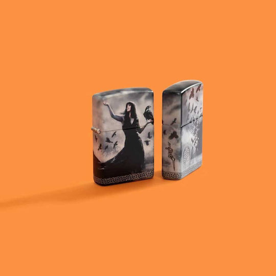 Zippo Mazzi Ветроустойчив Запалка с Пламък в Сив Цвят