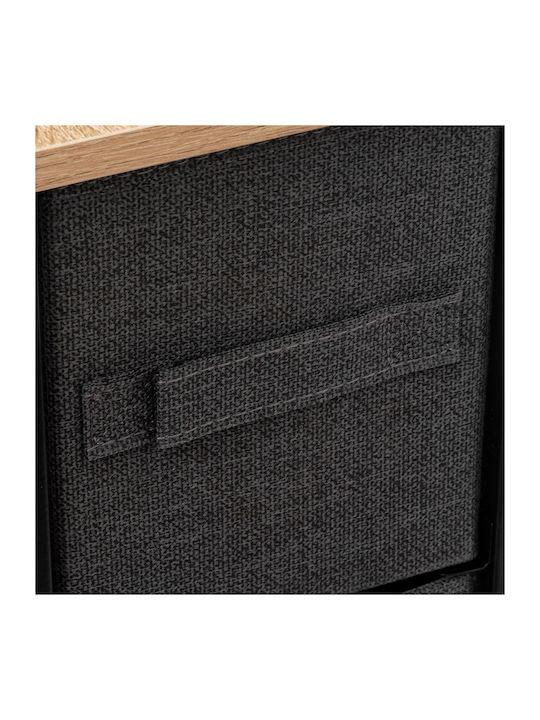 Drawers Storage F-v Narrow Made of Metal & Fabric L20xW48xH77cm