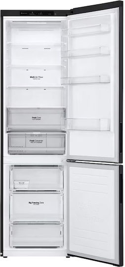 LG Kühl-Gefrierkombination 384Es Total NoFrost H203xB59.5xT67.5cm. Schwarz GBP62MCNBC