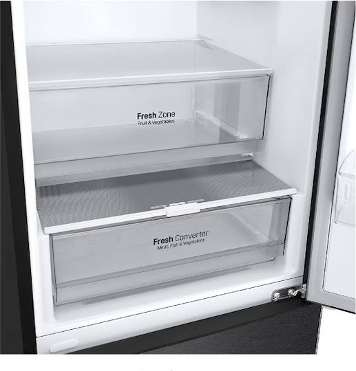 LG Kühl-Gefrierkombination 384Es Total NoFrost H203xB59.5xT67.5cm. Schwarz GBP62MCNBC