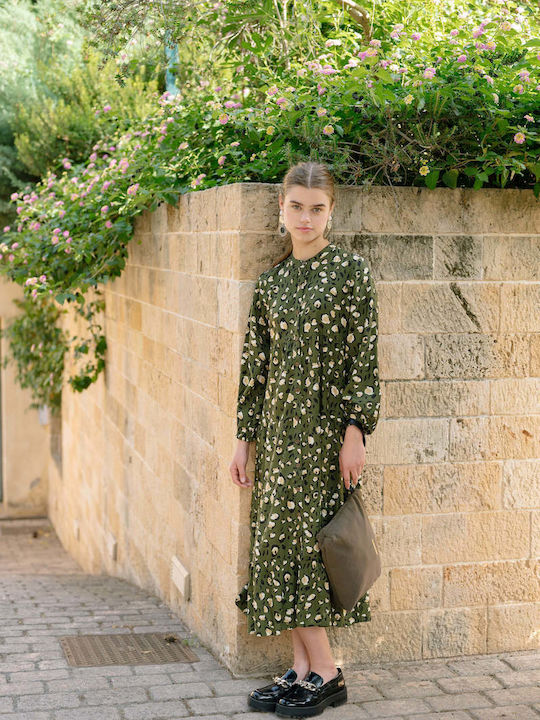 Maxi Shirt Dress Dress Animal Print