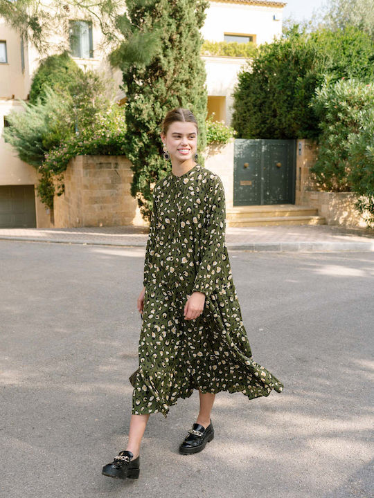Maxi Shirt Dress Dress Animal Print