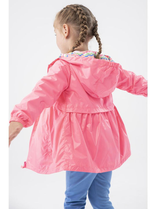 Kids' Casual Jacket Double Sided with Hood Fuchsia