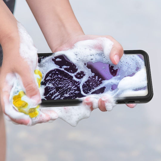 Shellbox Umschlag Rückseite 2mm Wasserdicht Schwarz (Galaxy A32 5G)