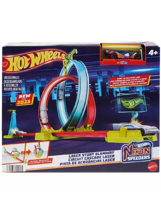 Easter Candle With Toy Neon Speeders Laser Stunt Slamway For Age 4+ Hot Wheels