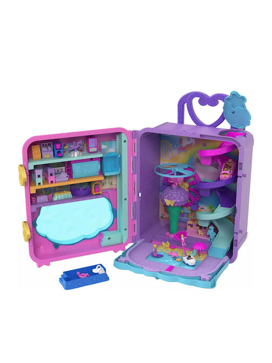 Easter Candle Polly Pocket Pollyville Suitcase Amusement Park Playset for 4+ Years Mattel