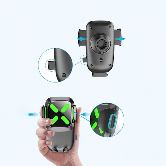Handyhalterung Auto 4.7" - 7" mit verstellbaren Haken Schwarz