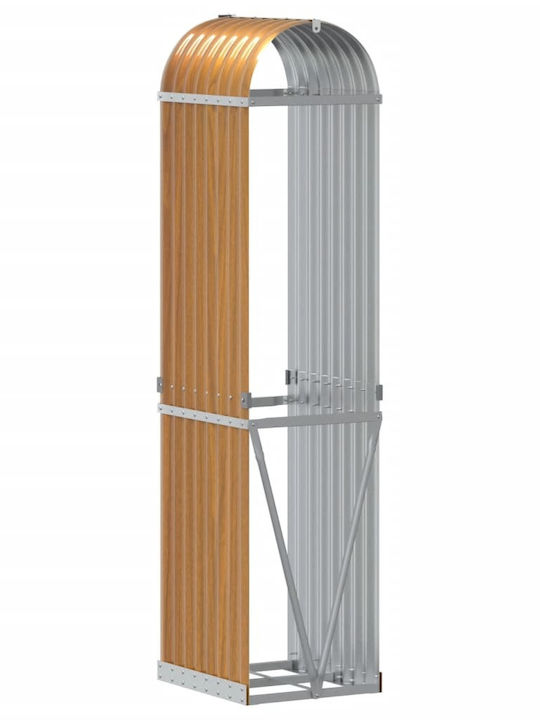 vidaXL Inox Regal Holzlagerung 40x45x170cm