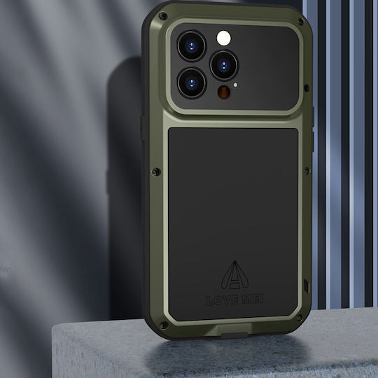 Love Mei Back Cover Μεταλλικό Πράσινο (iPhone 12 / 12 Pro)