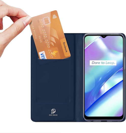 Dux Ducis Skinpro Buchen Sie Marineblau (Realme C33)
