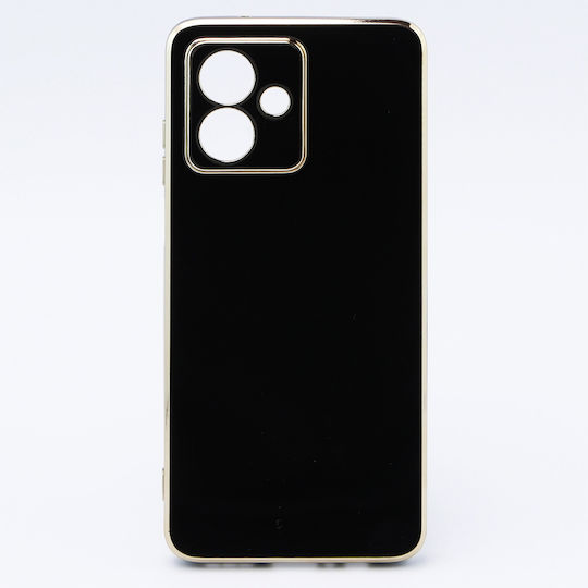 Motorola Glamour Camshield Umschlag Rückseite Metallisch Schwarz (Motorola Moto G54 5G)