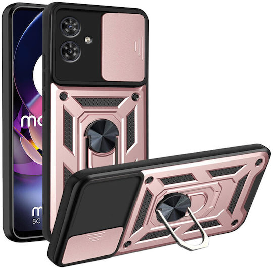 Motorola Umschlag Rückseite Metallisch Rosa (Motorola Moto G54 5G)