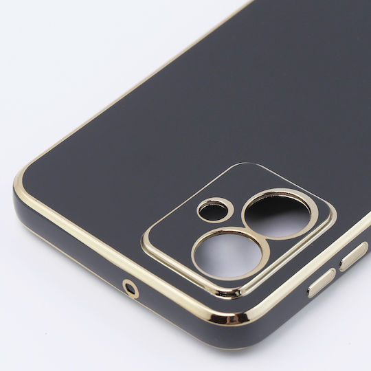 Motorola Glamour Camshield Umschlag Rückseite Metallisch Schwarz (Motorola Moto G54 5G)