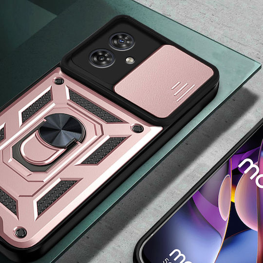 Motorola Umschlag Rückseite Metallisch Rosa (Motorola Moto G54 5G)