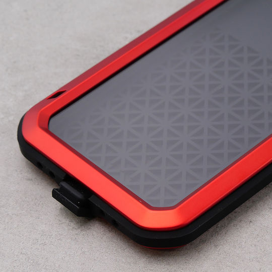 Love Mei Back Cover Μεταλλικό Κόκκινο (iPhone 12 / 12 Pro)