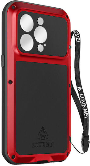 Love Mei Back Cover Μεταλλικό Κόκκινο (iPhone 14 ProXiaomi 14 Pro)