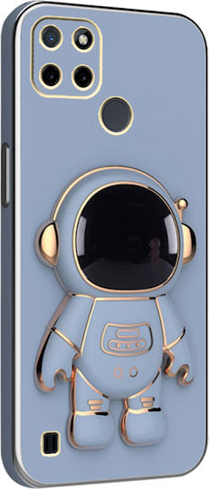 Realme Astronaut Umschlag Rückseite Silikon Blau (Realme C21Y, Realme C25Y)