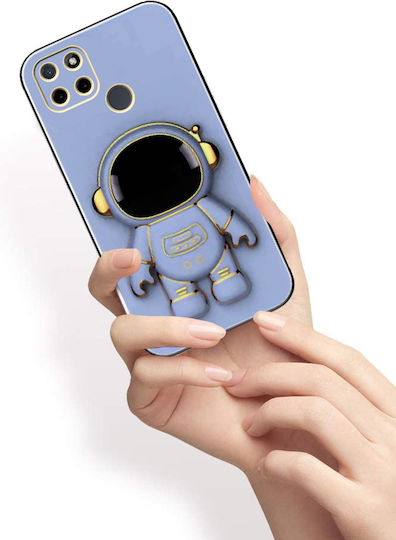 Realme Astronaut Umschlag Rückseite Silikon Blau (Realme C21Y, Realme C25Y)