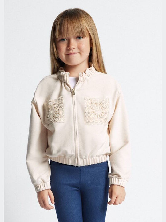 Mayoral Kids Cardigan Ecru