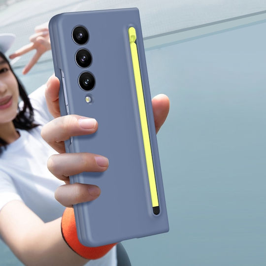 Samsung Umschlag Rückseite Kunststoff Blau (Samsung Galaxy Z Fold 4 5G)