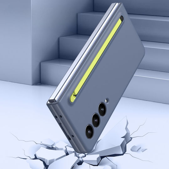 Samsung Umschlag Rückseite Kunststoff Blau (Samsung Galaxy Z Fold 4 5G)