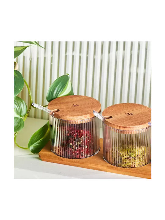 Plastic Tabletop Spice Rack with Stand 3pcs