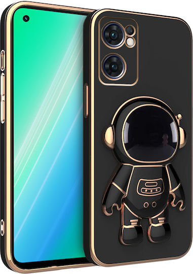 Oppo Umschlag Rückseite Silikon Schwarz (OPPO Reno 7 5G)